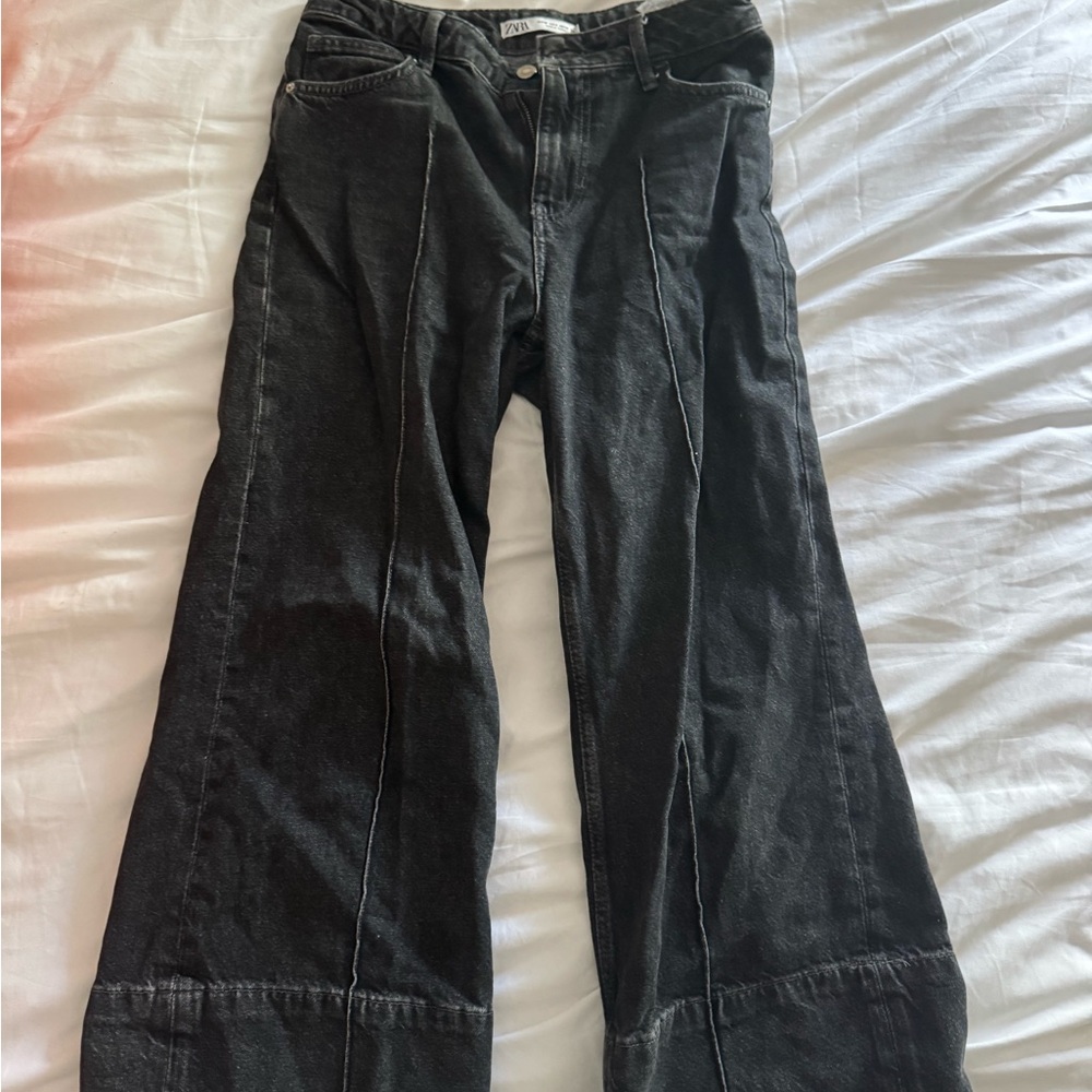 Zara Black Flare Jeans
